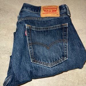 Levi's Men's Dark Blue Straight Jeans